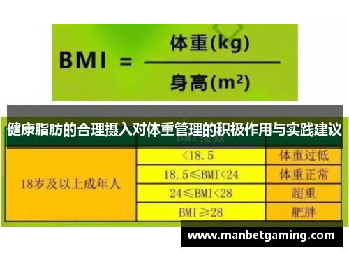 健康脂肪的合理摄入对体重管理的积极作用与实践建议